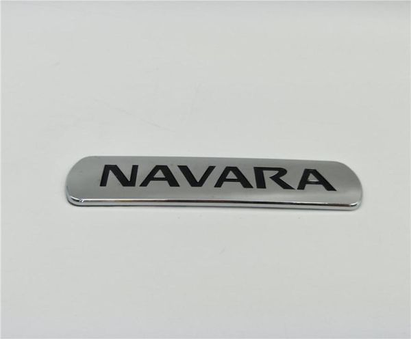 Para nissan navara traseira logotipo placa emblemas frontier captador d21 d22 d23 d40 porta lateral cromo placa de identificação7323895