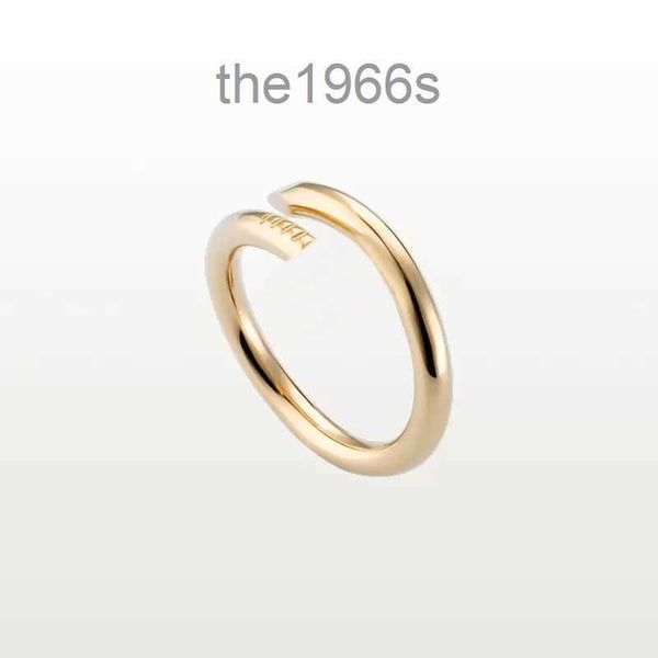 Anel de unha de designer joias de luxo Midi Love Just a Rings para mulheres liga de aço de titânio banhado a ouro acessórios de moda nunca desbotam, não são alérgicos St JFJO