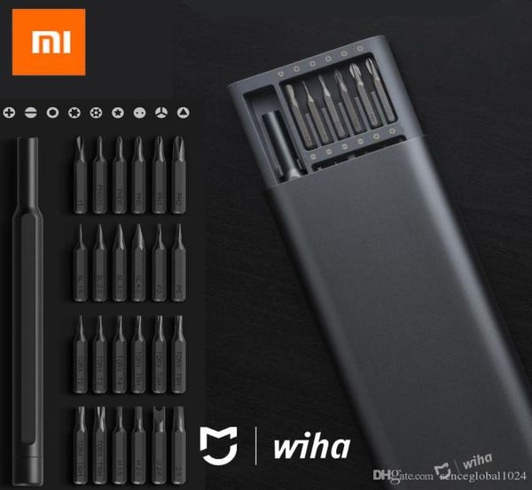 100Xiaomi Mijia Wiha Набор винтов для ежедневного использования 24 Прецизионные магнитные биты Отвертка для алюминиевой коробки Набор xiaomi для умного дома8556105