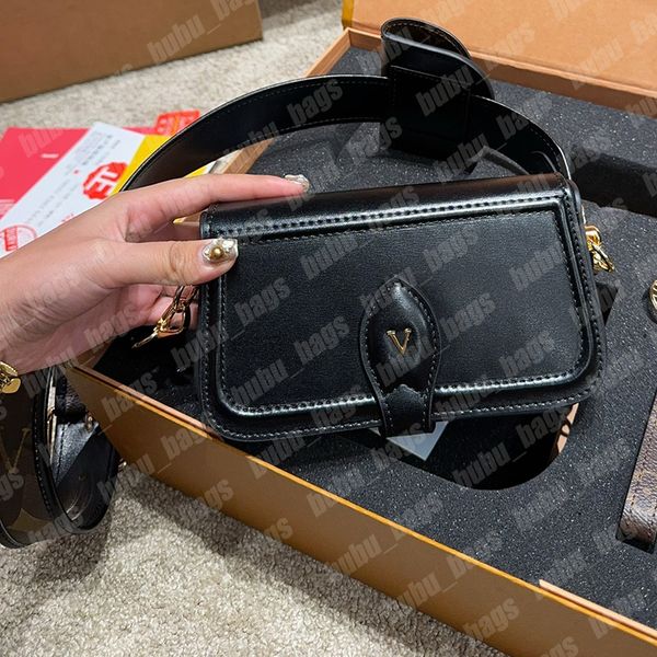 Schwarze Männer Frauen Sport Umhängetaschen Leder Quadratische Tasche Business Kurze Reißverschluss Kleine Handtasche Designer Mini Umhängetaschen Geldbörse mit Box