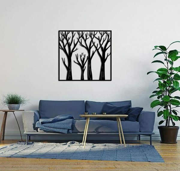 Árvore da vida metal arte da parede decoração bétula escultura de parede floresta árvore art4951821