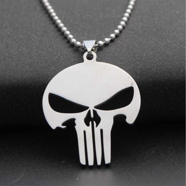 5 stücke Edelstahl Liebe Herz Schädel Clown Horror Scary Maske Zeichen Anhänger Halskette Skeleton Frauen Männer Geschenk Schmuck Necklaces245T