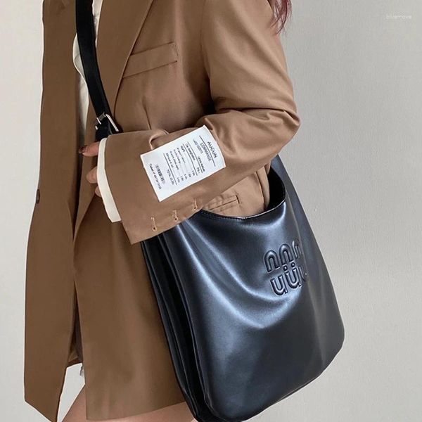 Sacos de ombro grande capacidade mensageiro para mulheres senhoras macias couro do plutônio saco de negócios moda carta feminina bolsa