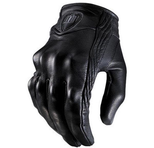 Top Guantes Mode Handschuh echtes Leder Voll Finger Schwarz moto männer Motorrad Handschuhe Motorrad Schutz Gears Motocross Handschuh2981291163