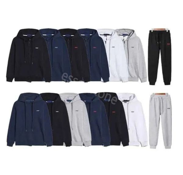 24 küçük midilli nakış yüksek kaliteli erkek hoodies ralph polo erkek kadın kadın sweatshirt rahat gevşek kapüşonlu ceketler fermuarlı jogger pantolon erkekler uzun kollu Laurens kapüşonlu