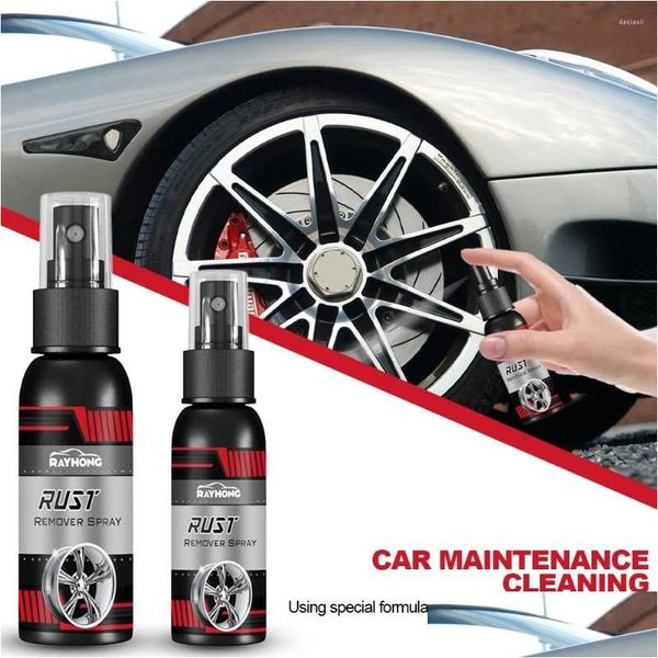 Ferramentas de limpeza de carro Soluções de lavagem 30ml / 100ml Manutenção Pó de ferro Spray de ferrugem Superfície de metal Tinta cromada Mti Purpose Cleaner Drop de Dhsmd