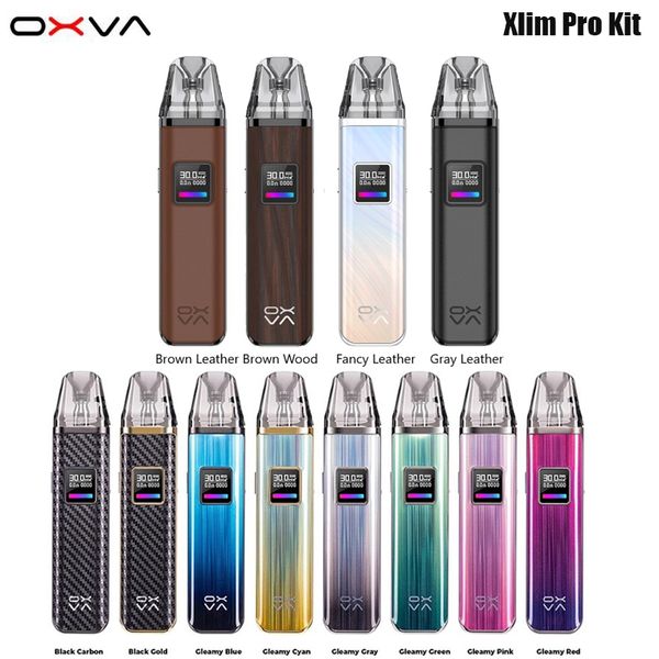 Оригинальный комплект OXVA Xlim Pro Kit 30 Вт, 1000 мАч, аккумулятор, 2 мл, картридж V3 Pod, 0,6/0,8 Ом, испаритель Type-C, электронная сигарета