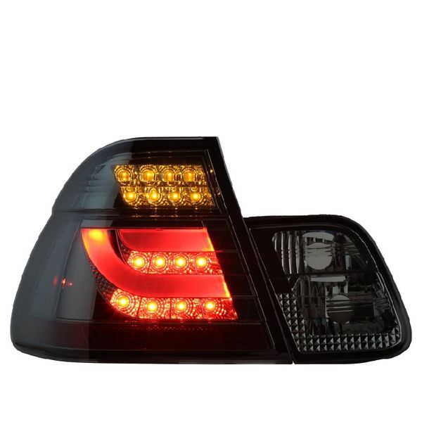 Conjunto de luz traseira do sinal de volta do carro para bmw e46 4 portas led lanterna traseira 2001-2004 traseira correndo freio nevoeiro lente da lâmpada