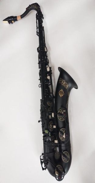 Strumento musicale SuzukiTenore Sassofono di qualità Corpo in ottone Nero Nichel Oro Sax con bocchino Professional2801393