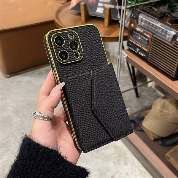 Роскошный кожаный кошелек с магнитным флипом и подставкой для слота для карт, кожаный чехол для iPhone 15Plus 15 Pro Max 14Plus, сменная сумка для кредитных карт, подставка с двойной магнитной застежкой