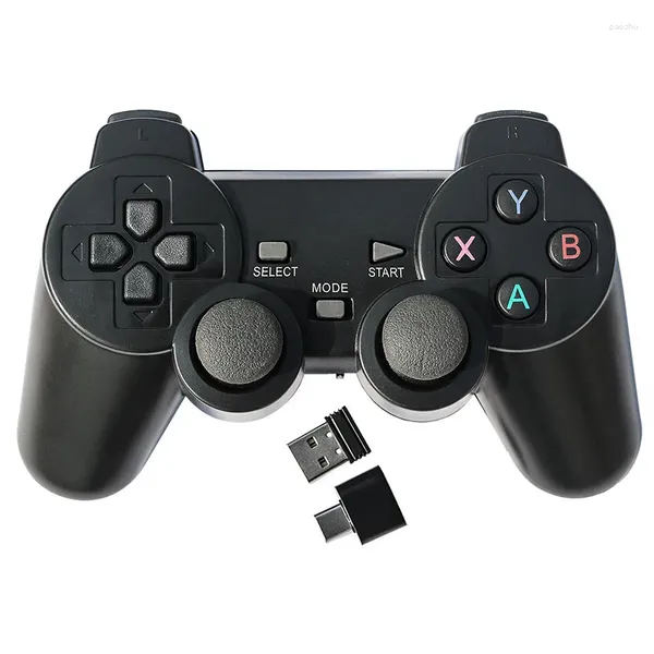 Controladores de jogo 2.4G Controlador sem fio para TV / Computador / PC / Android Phone Gamepad Joystick Suporte Steam