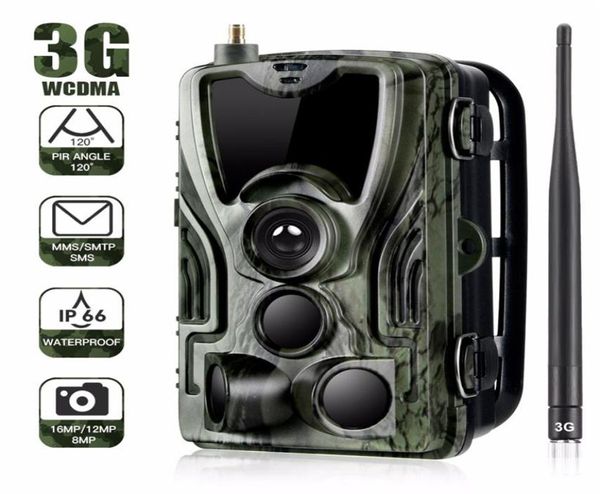 Suntek HC801G 3G MMS SMTP SMS Trail camera Fotocamera da caccia 940nm IR LED po trappole 16MP 1080p HD visione notturna scout telecamera per animali2861886503