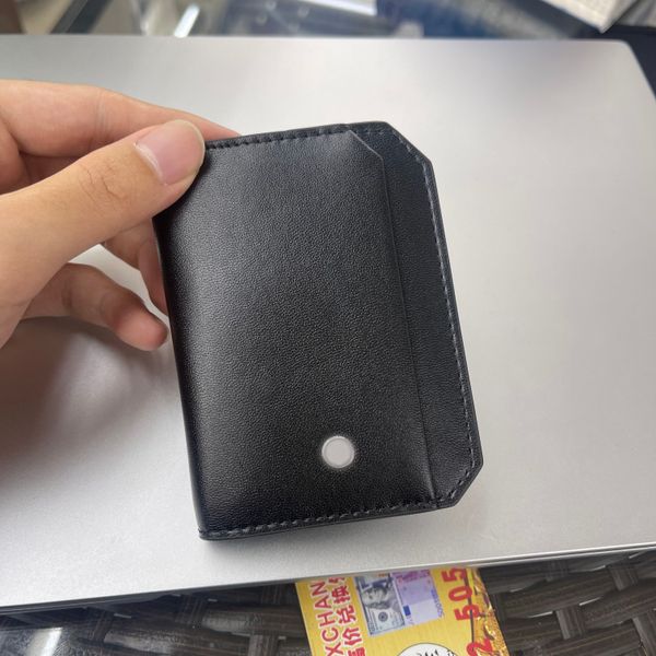 Portafoglio da uomo in vera pelle di lusso da uomo Portafoglio di design Porta carte di credito Porta carte d'identità Portamonete di piccole dimensioni Portamonete in pelle di alta qualità La borsa viene fornita con scatola