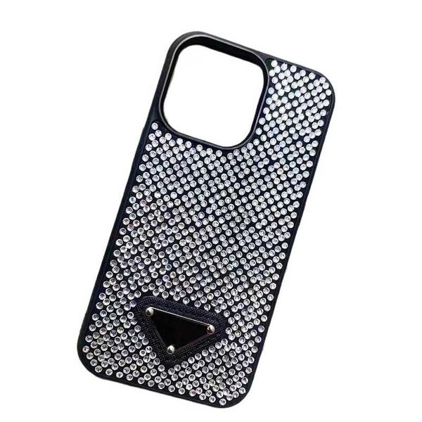 Custodie per telefoni cellulari Custodie per telefoni glitter di lusso per Iphone 15 Pro Max i 14 12 11 14promax 13 14Pro Stilista di moda Bling scintillante strass diamante ingioiellato 3D Crystal W