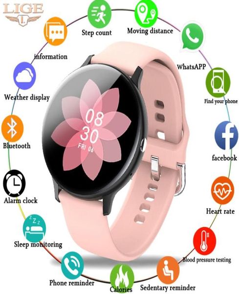 Mulher telefone bluetooth relógio inteligente feminino à prova dwaterproof água esportes relógio de fitness saúde rastreador 2021 novo leitor música smartwatch men6955014