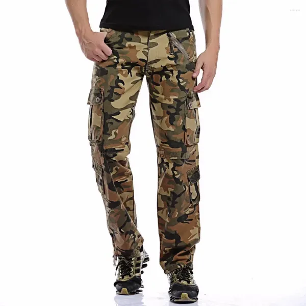 Männer Hosen Männer 2024 Ankunft Mode Camouflage Cargo Casual Kampf Hosen Männliche Große Größe 40 Multi-taschen Baggy hose