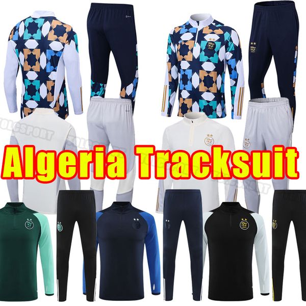 2022 2023 Tute da calcio Algerie 22 23 MAHREZ BRAHIMI BENNACER 2 Stelle Algeria maglia speciale da uomo maglia da calcio magliette da allenamento Uniforme pantaloni a maniche lunghe