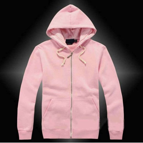 Mens Polo Jacket Pequeno Cavalo Hoodies e Moletons Suéter Outono Sólido com Capuz Esporte Zipper Casual Múltiplas Cores Contato Asiático 2023 Tidal Current 1008ESS