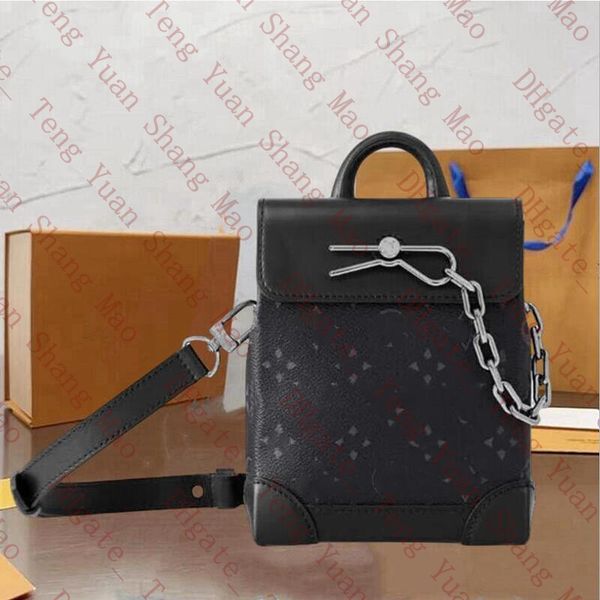 Мужские мини-дизайнерские сумки Nano Steamer Сумка через плечо Кожаная женская сумка-тоут Кошелек Модный бренд Bolsas в форме коробки с клапаном на цепочке Сумка-мессенджер
