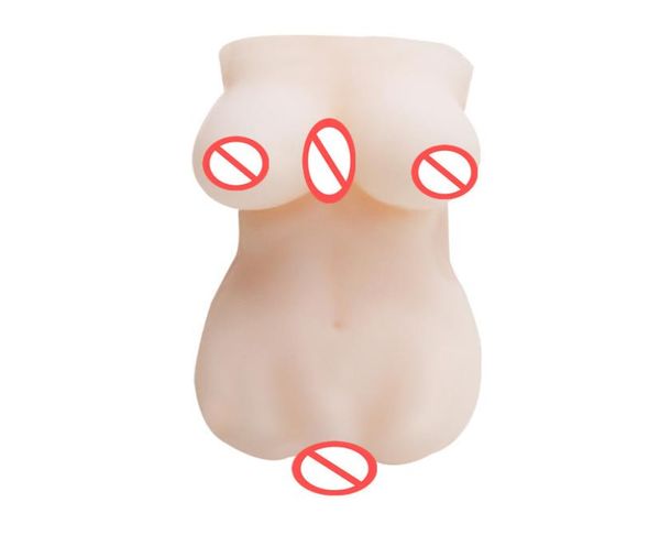 Prodotti del sesso Vagine realistiche Mini metà del seno del corpo Masturbatori maschili Figa vaginale artificiale Giocattolo del sesso tascabile per gli uomini B21862324027