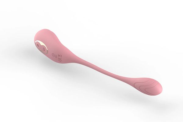 Vibratoren Weiche Silikon-Klitoris-Stimulator-Eier und Kugelvibrator mit 7 Frequenz-Vibrationsmodi, Sexspielzeug für Frauen RC066 in der Farbe LILA