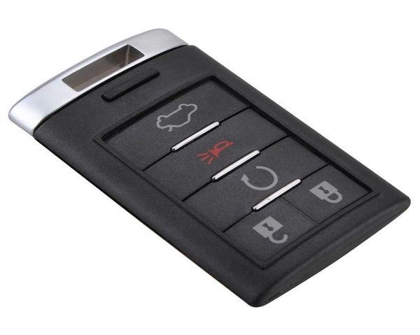 Novo 5 botões sem chip remoto caso chave do carro entrada flip fob capa para inserir lâmina sem cortes nova substituição chave do carro shell5114953