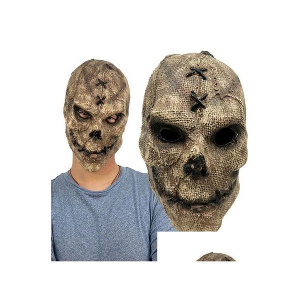 Party Masken Horror Killer SKL Maske Cosplay Scary Skeleton Latex Helm Halloween Kostüm Requisiten Gc2478 Drop Lieferung Home Garden Fest Dhve9