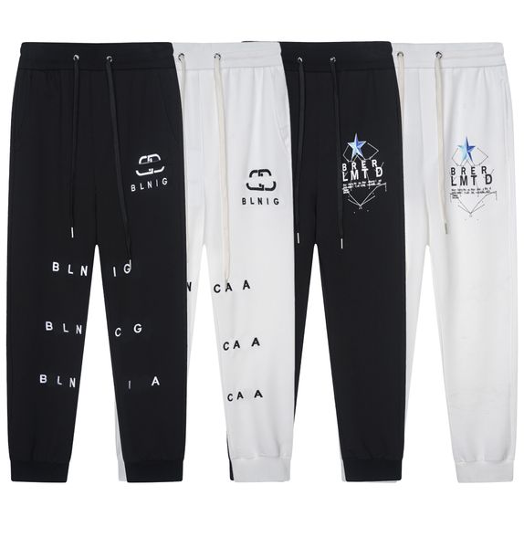 Calças esportivas masculinas e femininas da moda com estampa de letras de algodão, soltas e quentes, calças casuais de perna reta, tamanho S-2XL 168