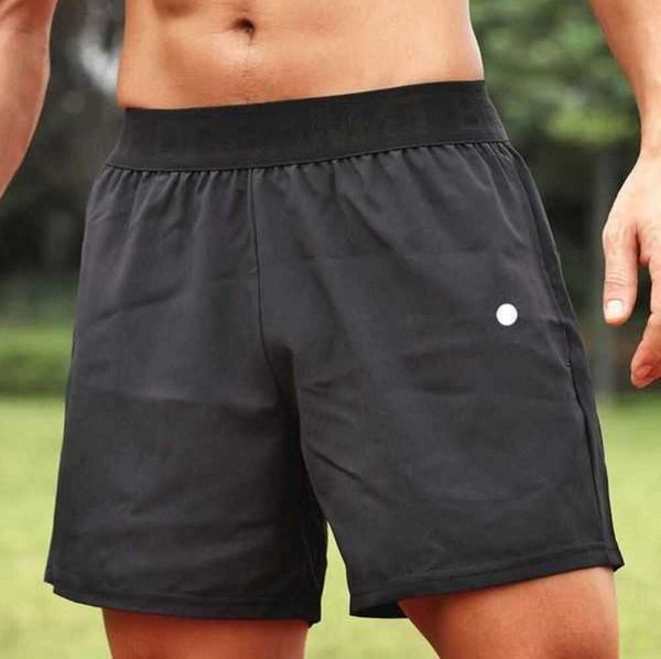 Lulus Männer Yoga Sport Shorts Outdoor Fitness Schnell Trocknend Lululemens Einfarbig Casual Running Quarter Pant565756