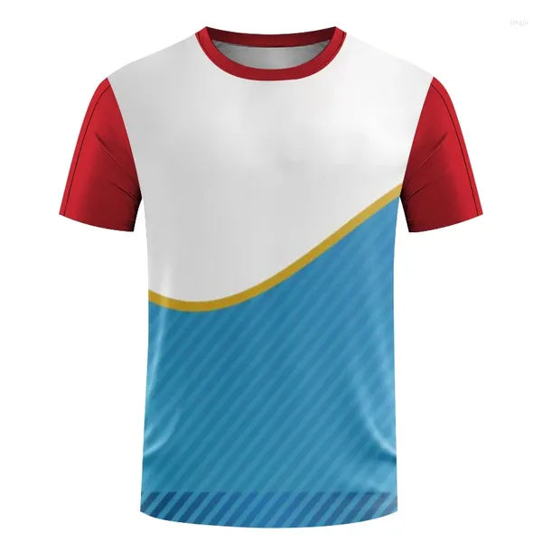 Homens camisetas 2023 Treinamento de secagem rápida desgaste homens badminton tênis de mesa manga curta mulheres fitness meninos oversized t-shirt