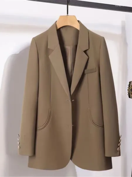 Ternos femininos jaquetas para mulheres blazer casacos 2024 primavera coreano solto temperamento jaqueta casual moda senhora do escritório topos casaco