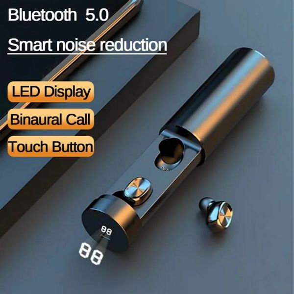 Kulaklıklar B9 TWS Bluetooth Kulaklık 5.0 Kablosuz 8D HIFI Sport Earpphic Mic Earbuds Tüm Akıllı Telefon İçin Oyun Müzik Kulaklığı