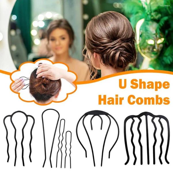 Haar Clips Frau Haarnadel Sticks Flechten Twist Werkzeug DIY Styling Kamm Lockige Zubehör Frauen J6A1