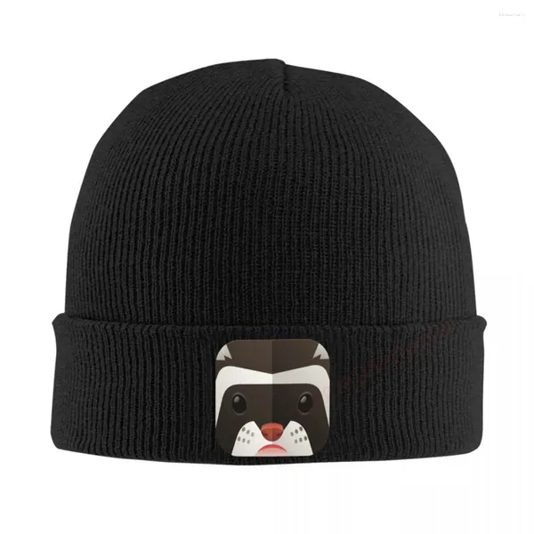 Berretti MARMIZZATO POLECAT Amante degli animali Beanie Bonnet Cappelli in maglia Uomo Donna Fresco unisex adulto Berretto invernale caldo per regalo