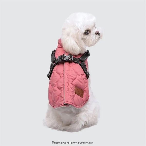 Abbigliamento Nuovo Inverno Pet Vestiti per cani Cappotto per cani Pettorina per cani Gilet in cotone Corda di trazione riflettente Autunno e inverno Pet Vestiti a due zampe 2011