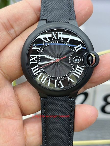 42MM K3 Factory Top Edition Мужские часы 2824 Механизм Автоматические механические часы Сапфировый нейлоновый браслет Глубокие водонепроницаемые наручные часы из нержавеющей стали-85