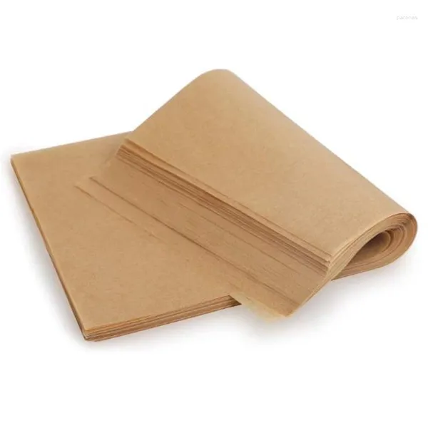 Moldes de cozimento 200 pcs folha de papel de óleo de silicone antiaderente adequado para fritadeira de ar bolos biscoitos etc.