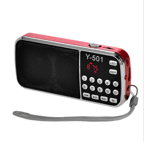 Electronics Radio Y501 Digital Portable Audio LCD FM Speaker USB MP3 Music Player 2021