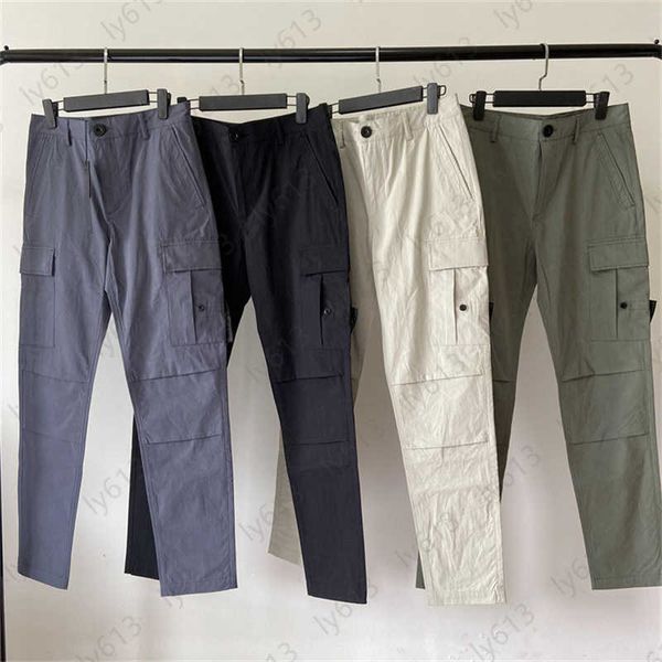 Дизайнерские спортивные штаны для бега, мужские рабочие брюки-карго, корейская версия свободных повседневных спортивных тонких брюк для спецодежды