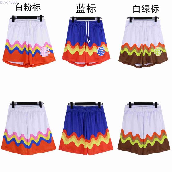 2024 Mens e Mulheres Moda Beach Shorts West Coast Designer Ericemanuelsshorts Verão Americano Carta Impresso Esportes High Street Solto Relaxado Respirável B Q4S0