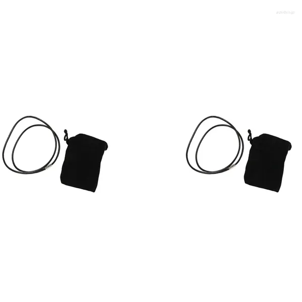 Подвески: 2 шт., магнитная застежка из нержавеющей стали, броня-цепочка, кожаный шнур, ожерелье черного цвета — ширина 4 мм, длина 75 см