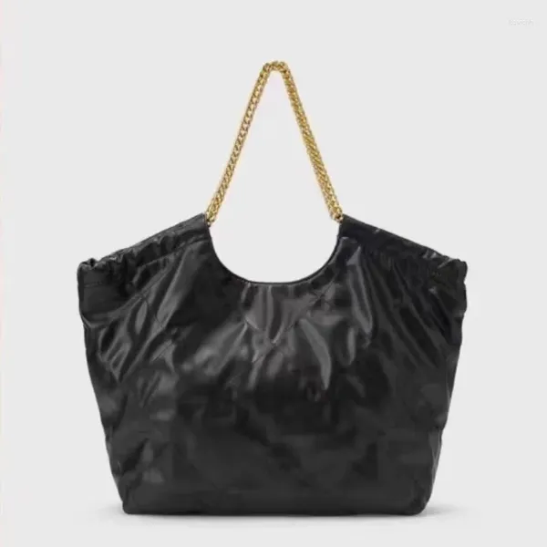 Поясные сумки, 4 цвета, женская сумка-тоут с золотой цепочкой, ромбическим узором, большой емкости, 2024, универсальные женские сумки на плечо