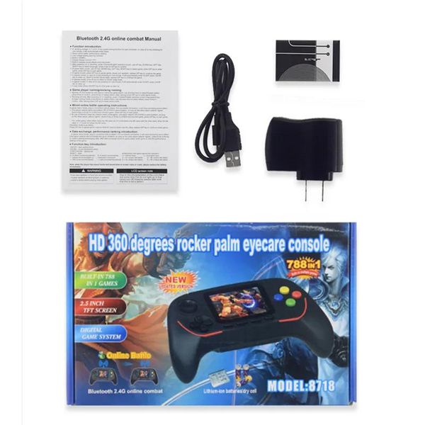Host 16 Bit Handled Game Player Bluetooth 2.4G Online Combat HD Rocker Palm Eyecare Console pode armazenar 788 jogos para crianças