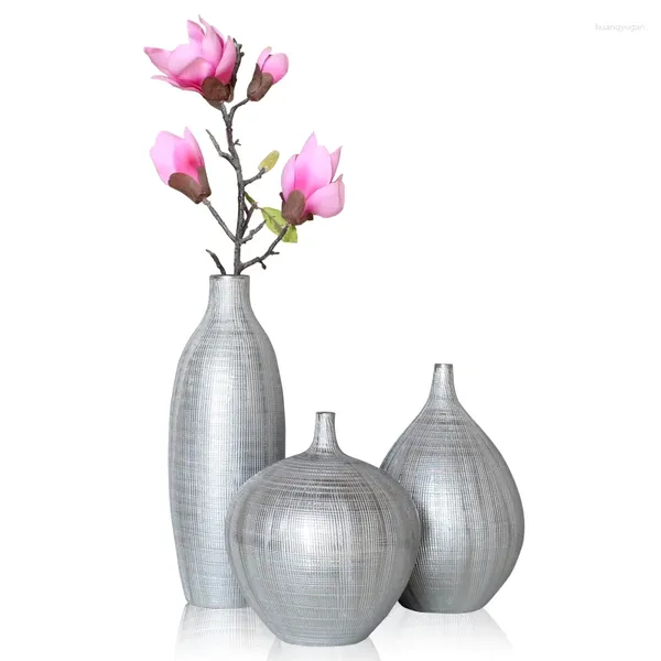 Pratos chapeamento masilver vaso de prata casa sala estar tv gabinete decoração vinho ornamentos arte cerâmica