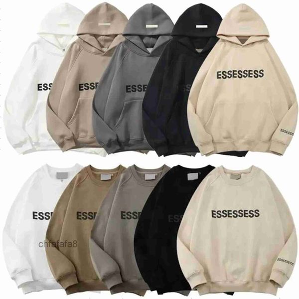 Ess Men Designer Felpa con cappuccio Warm Hooded Essentail 1977 Donna Maglione Abito Uomo Donna Moda Streetwear Pullover Abbigliamento essenziale Coppie Essentialhood HIOB