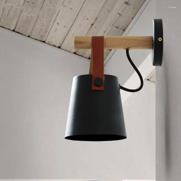 Lampada da parete moderna a LED per sala da pranzo, set di luci per interni rustiche con braccio oscillante