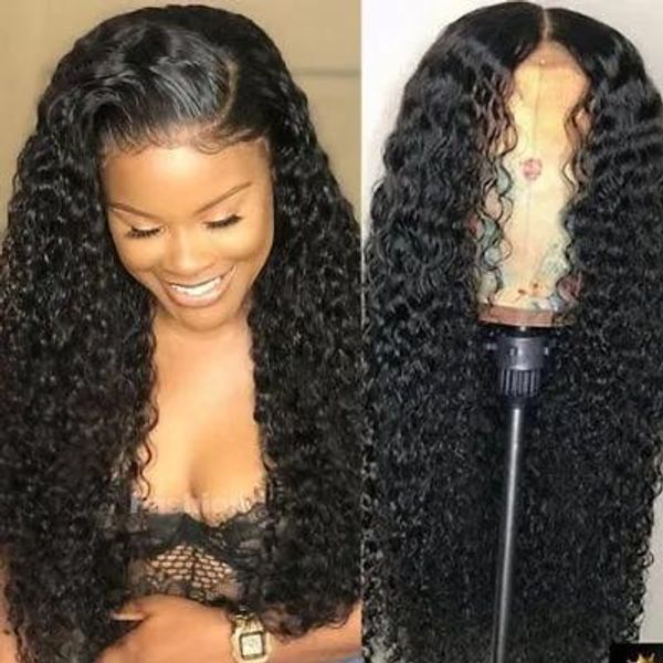 Perücken 360 Full Lace Frontal Perücke Afro verworrene lockige EchthaarperückenKlebefreie brasilianische Jungfrau-Remy-Perücke mit 150 % Dichte und Babyhaaren 18