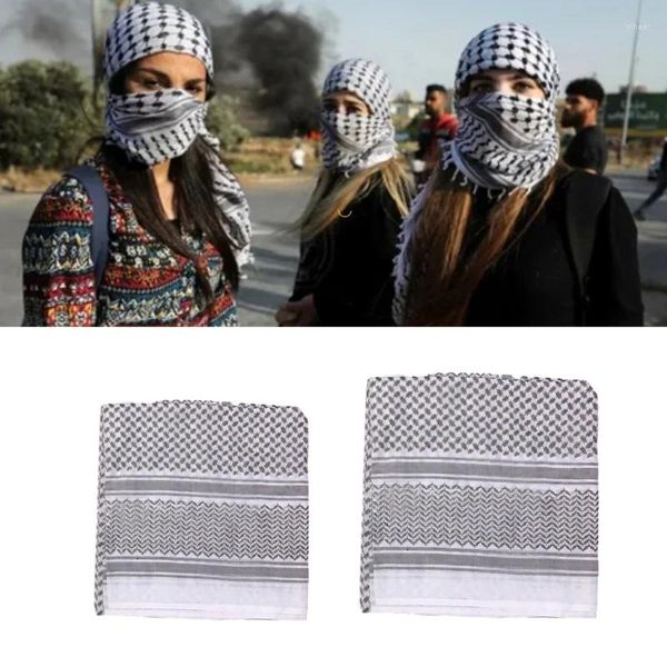 Eşarp Toz geçirmez yetişkin çocuklar shemagh eşarp çok amaçlı jacquard keffiyeh başörtüsü ayarlanabilir dini dış mekan