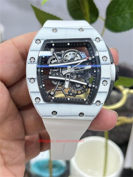 BBR Factory Super Edition Мужские часы RM35 Механизм с турбийоном Автоматические механические часы Wine Bucket Резиновый браслет Глубокие водонепроницаемые наручные часы-94