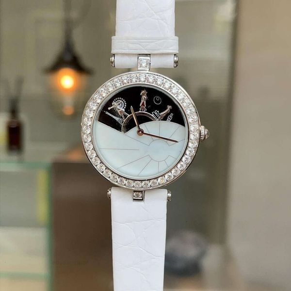 Van nedensel bayan g su geçirmez kadın moda lüks cleefly van nedensel saat tasarımcısı yeni kadın elmas kakma minimalist montre de lüks ss3o fpyh